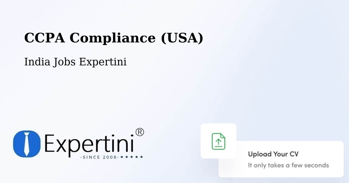 CCPA Privacy Rights & Compliance Notice – Kusmara - India Jobs Expertini